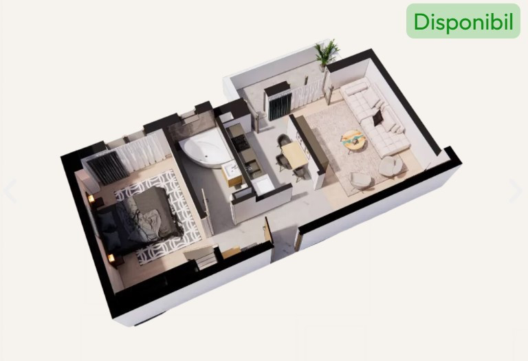 Comision 0% ! Direct Dezvoltator Apartament 2 CD, 50.5 mp, Contemporan Residence